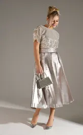 Sukienka LM M 0076 bezhevyj shimmer