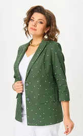 Żakiet БелЭльСтиль 412-314 oliva/belyj gorox