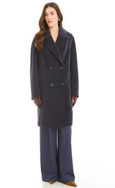 Пальто Elema 1-2392 тёмно-синий 164