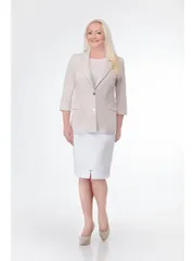 Żakiet Elite Moda #4297 bezh