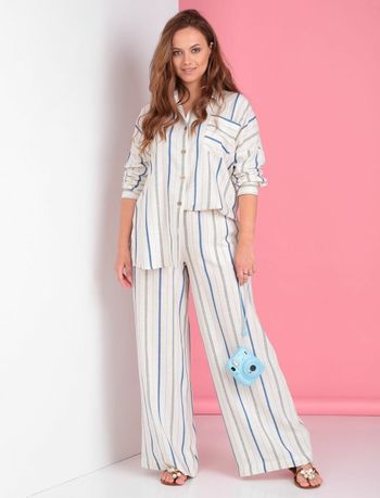 0702 лен полоска