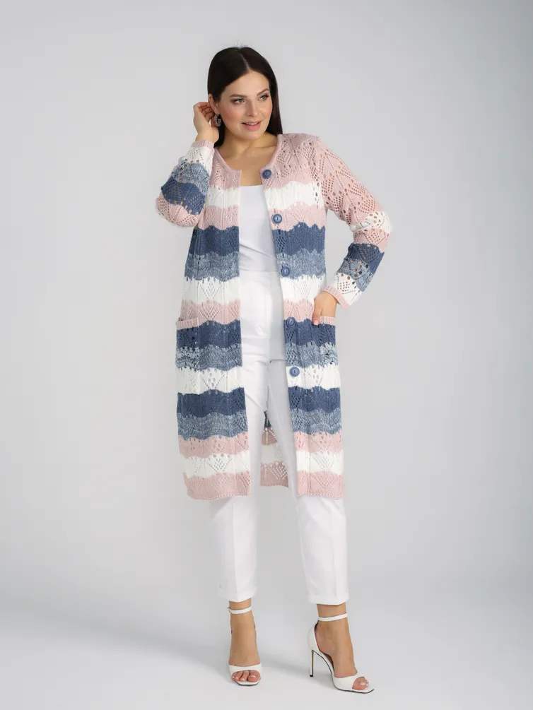 Sweter BONADI #1285 pudra-dzhins