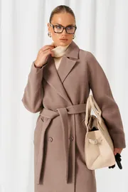 Coat Beautiful & Free #9023 kapuchino