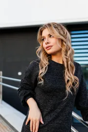 Sukienka Amori #9787 164 chernyj grafit