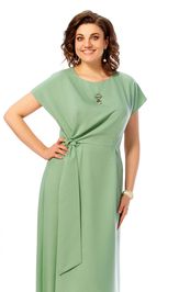 Платье Ольга Стиль С1019 полынь