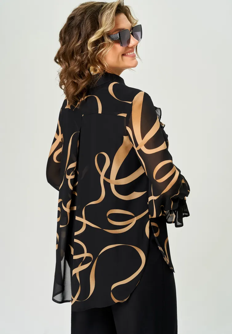 Blouse EVA GRANT #9019 print lenty