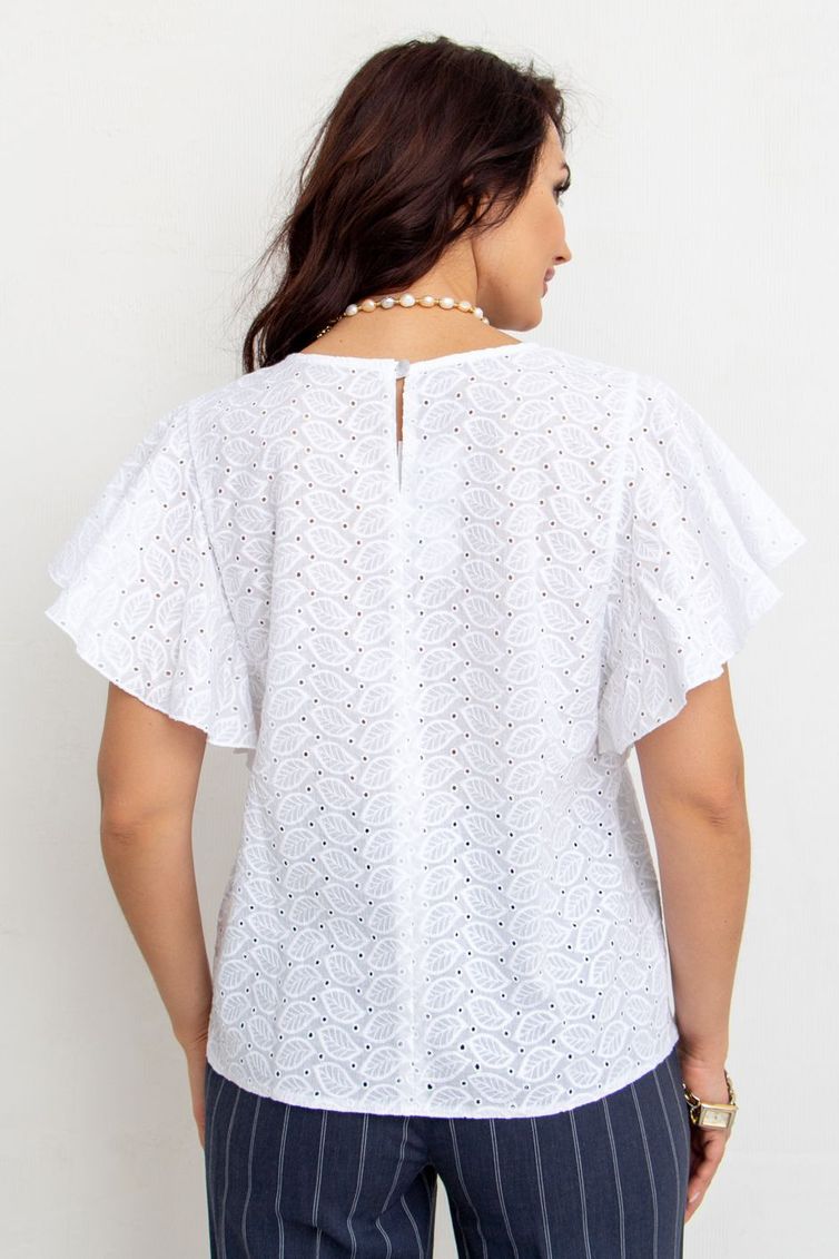 Blouse TOOK A LOOK & Angelika #TB-99 belyj