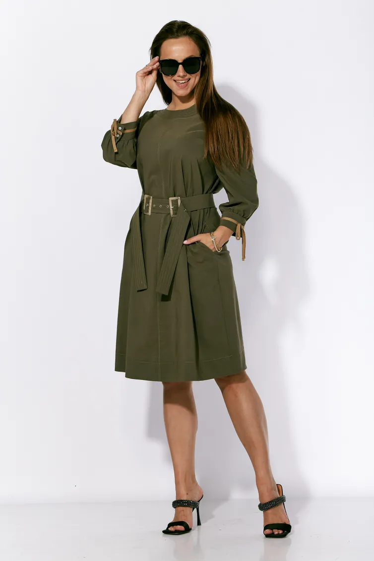 Sukienka TAiER #1185 xaki