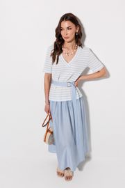 Платье Люше арт. 4378 голубой