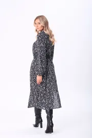 Sukienka Anastasia #1270 cherno-belyj