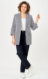 Костюм БелЭльСтиль 762-324/609-323 синий принт