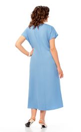 Платье Ольга Стиль С1019 голубой