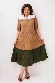 Платье Anelli Laurel арт. 1847 овсяное печенье