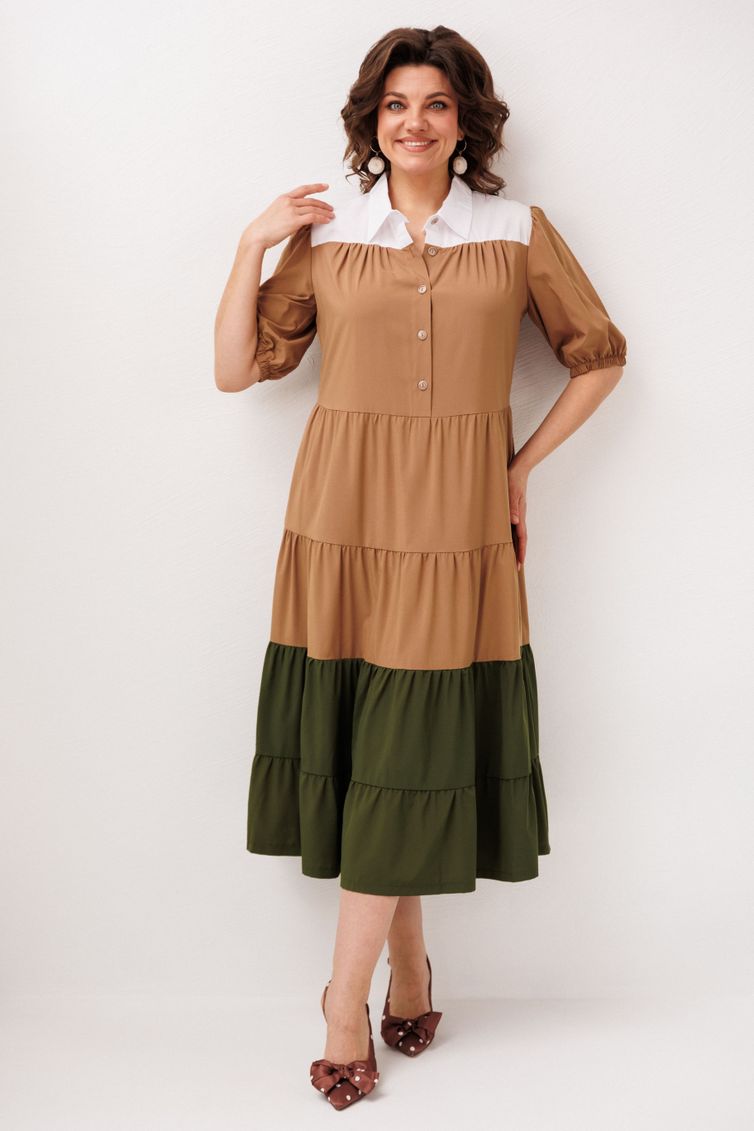 Платье Anelli Laurel арт. 1847 овсяное печенье