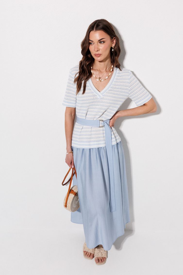 Платье Люше арт. 4378 голубой