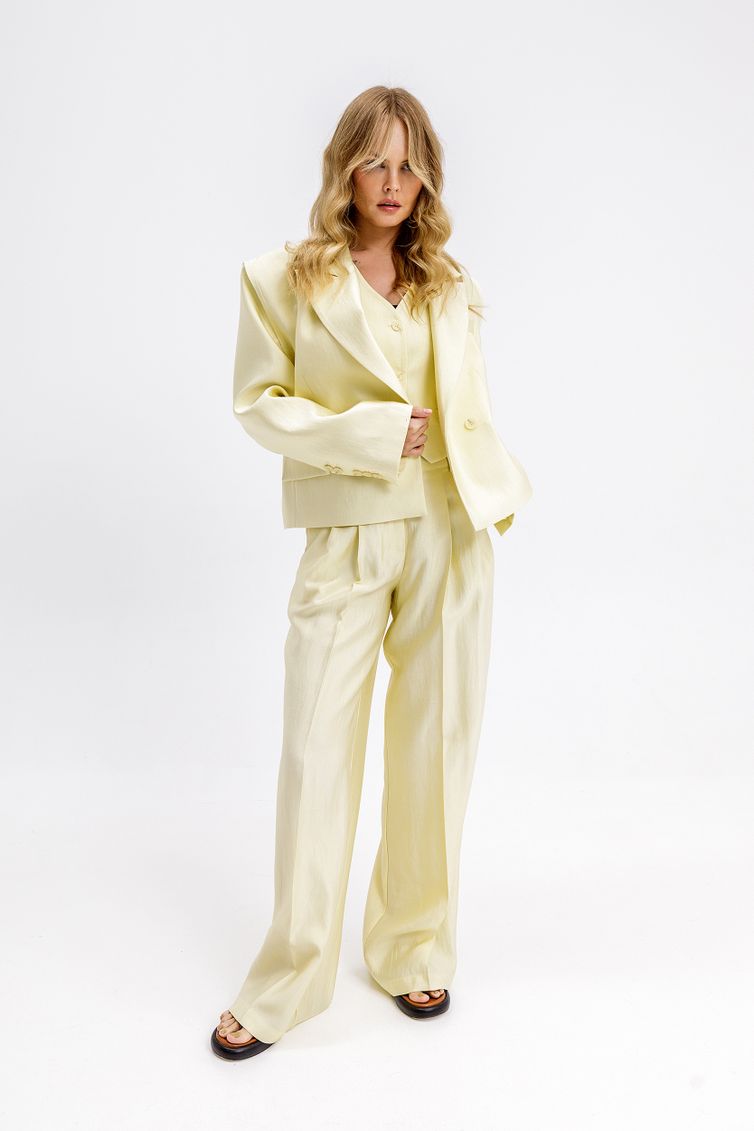 Trousers Pirs #6661 limonnyj