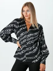 Блуза LM арт. М 0148 белые цепи