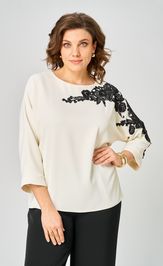 Блузка Rumoda 2277 дл.р молочный