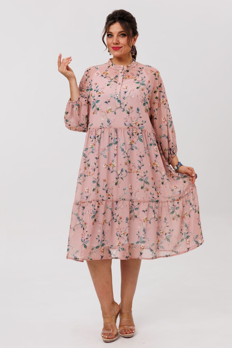 Платье Anelli Laurel арт. 1657 пудровый сад