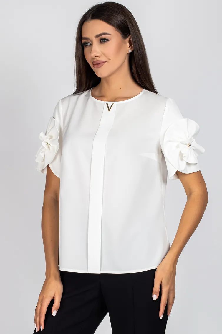 Blouse VIZAVI #722 molochnyj