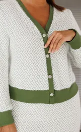 Костюм Galean Style 903.1 зеленый орнамент