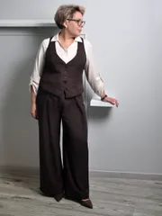 Waistcoat NOVITA #1482 korichnevyj