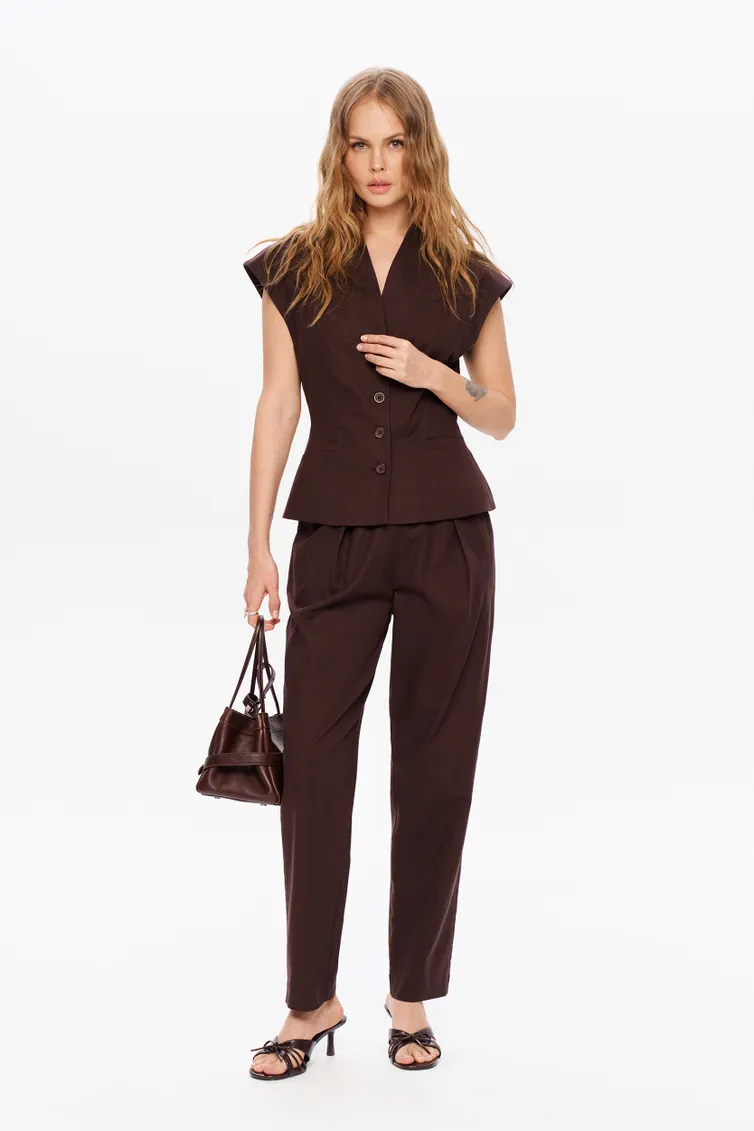 Trousers Pirs #6012 gorkij shokolad