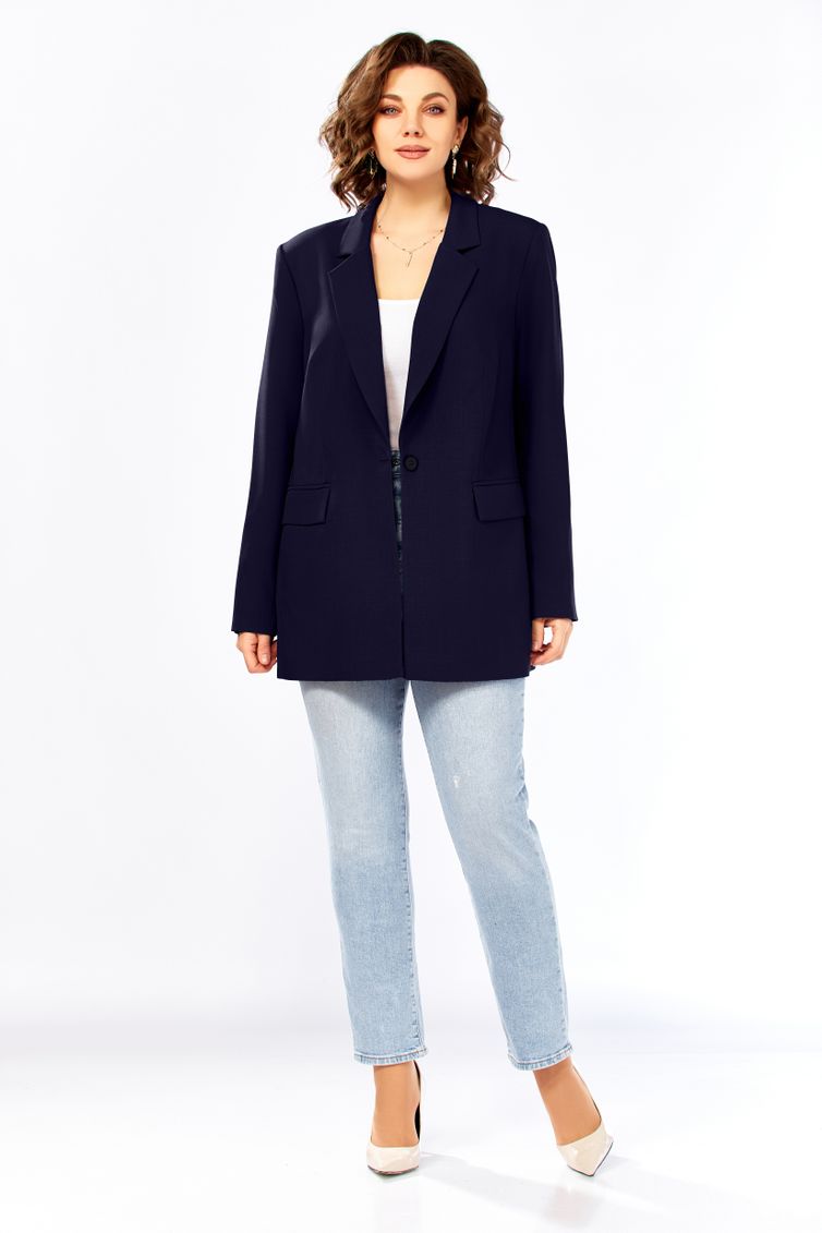 Жакет Ольга Стиль арт. С986 темно-син