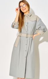 Платье LAIKONY L-434 серо-голубой