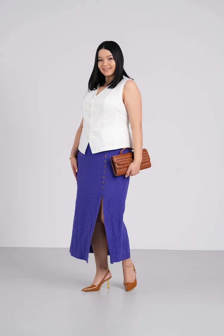 Юбка FASHION CENTRE арт. Л-3947/Фиолетовый