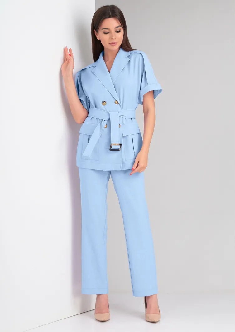 Костюм Vilena-fashion арт. 820 голубой