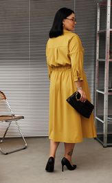 Dress Anastasia 1229 gorchica