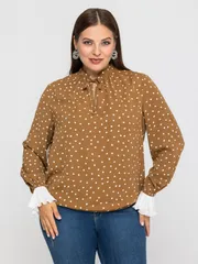 Bluzka Avila #0984 svetlo-korichnevyj