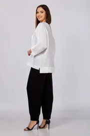 Bluzka MALI #625-057 belyj