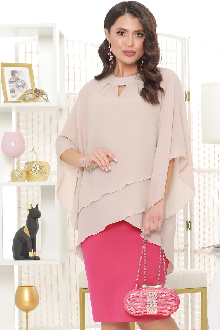 Bluzki, tuniki DS Trend #B-1376 (Marianna, nezhnaya)