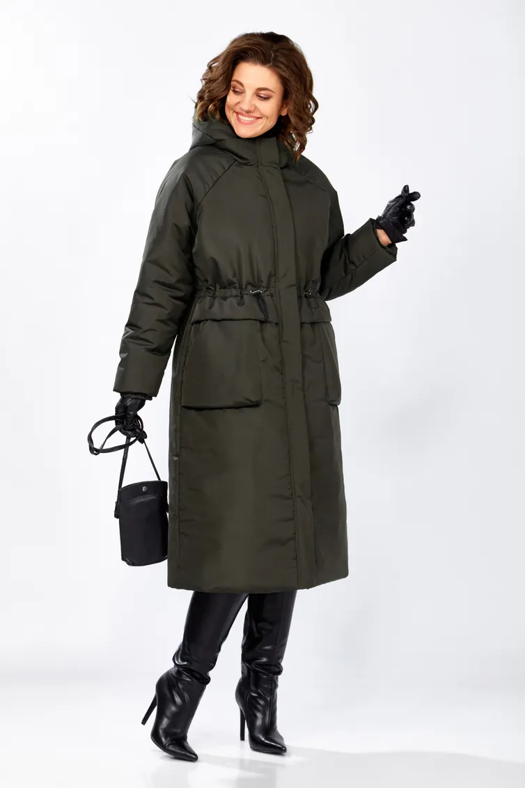 Płaszcz LS #8295 xaki