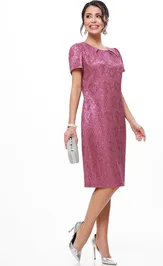 Платье DS Trend П-4240-0104-01 (коктейльное с кружевом)