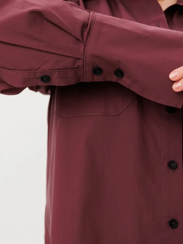 Рубашка Ava fashion арт. М-167 бордовый