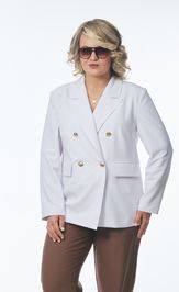 Костюм OVERYOU 246 белый с капучино