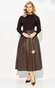 Dress Liliana #1578 shokolad
