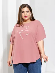 Bluzka DORA plus #0250-1 rozovaya pudra