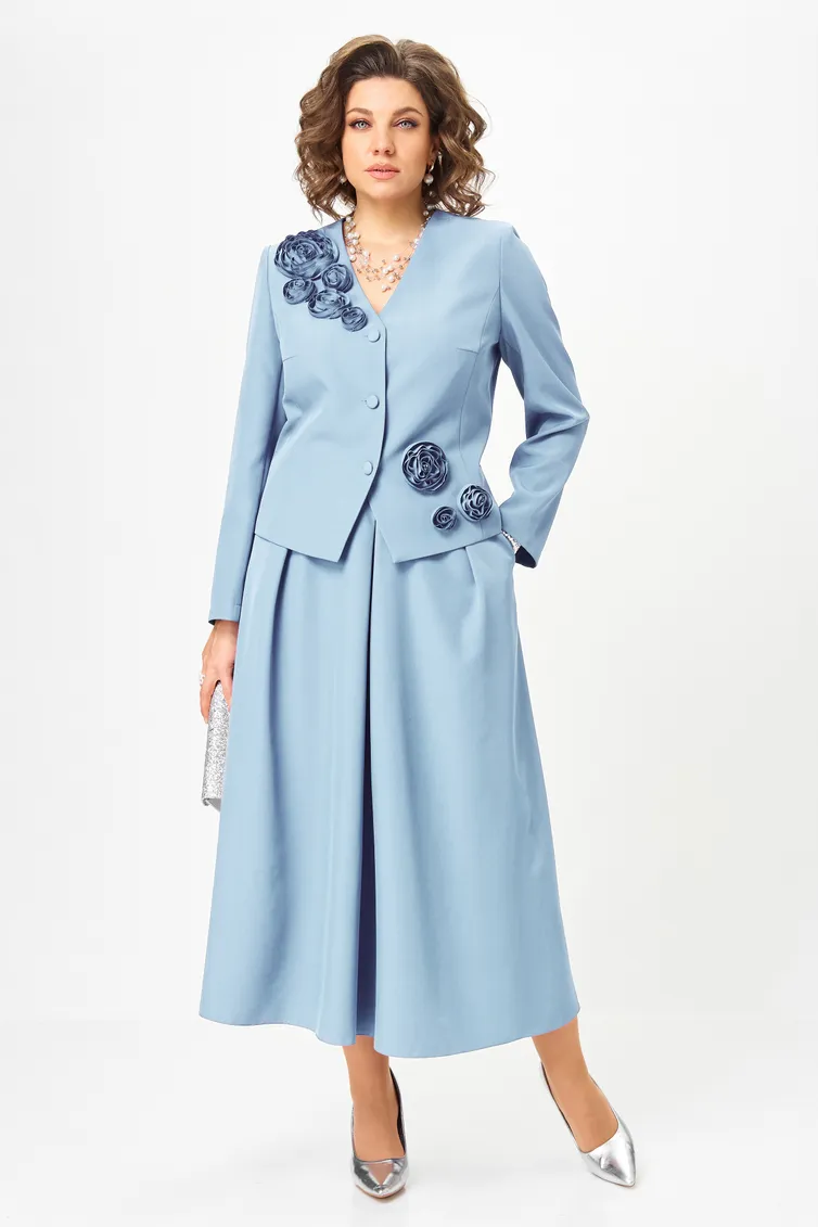 Suit LS #25105 goluboj
