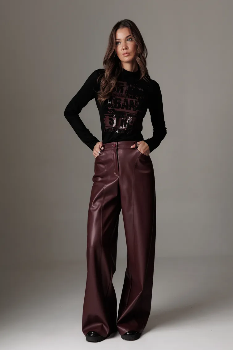 Spodnie Lyushe #4510 bordo