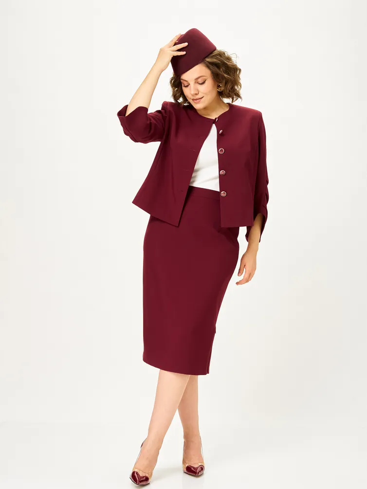 Garnitur Vilena-fashion #1126 burgundi