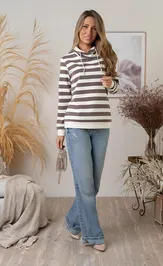 Худи nika.pl 0304903 Hajdan-49 шир полоска беж