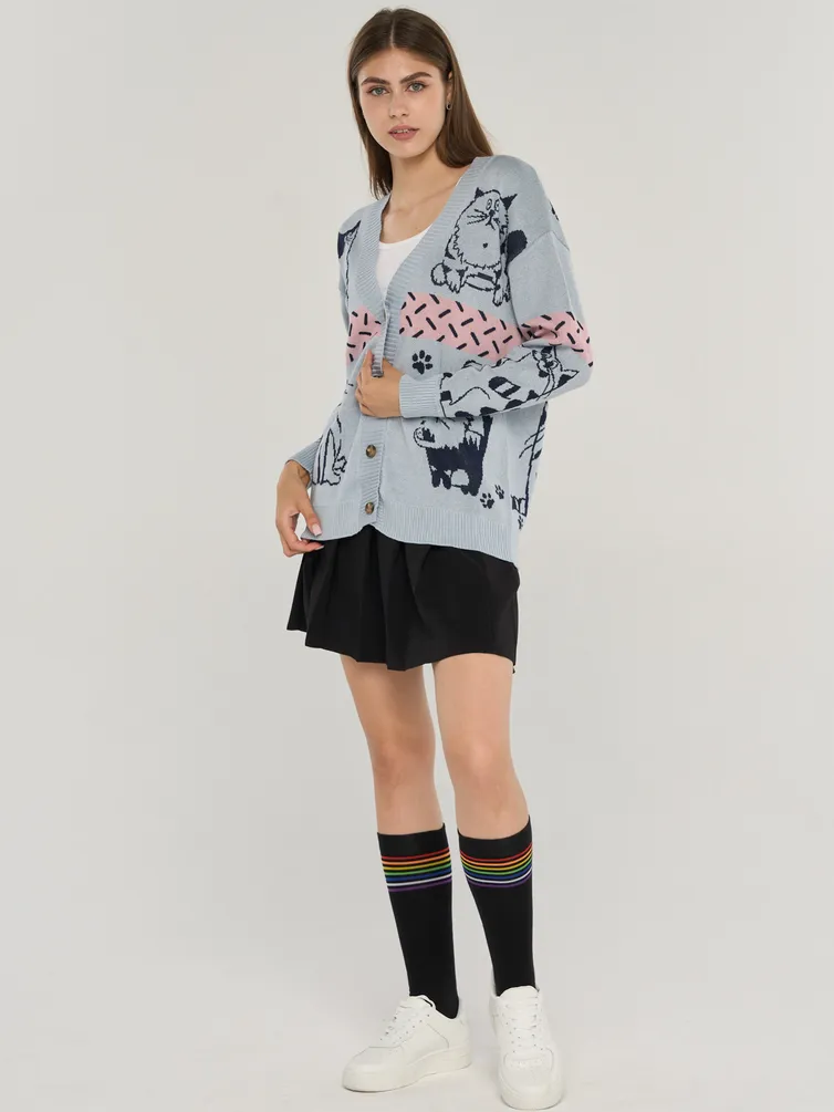 Sweter Newvay #7242-14124 tumannaya rosa/t.sin/tumannaya rosa/orxideya