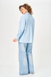 Рубашка Anastasia MAK арт. 1324 голубой