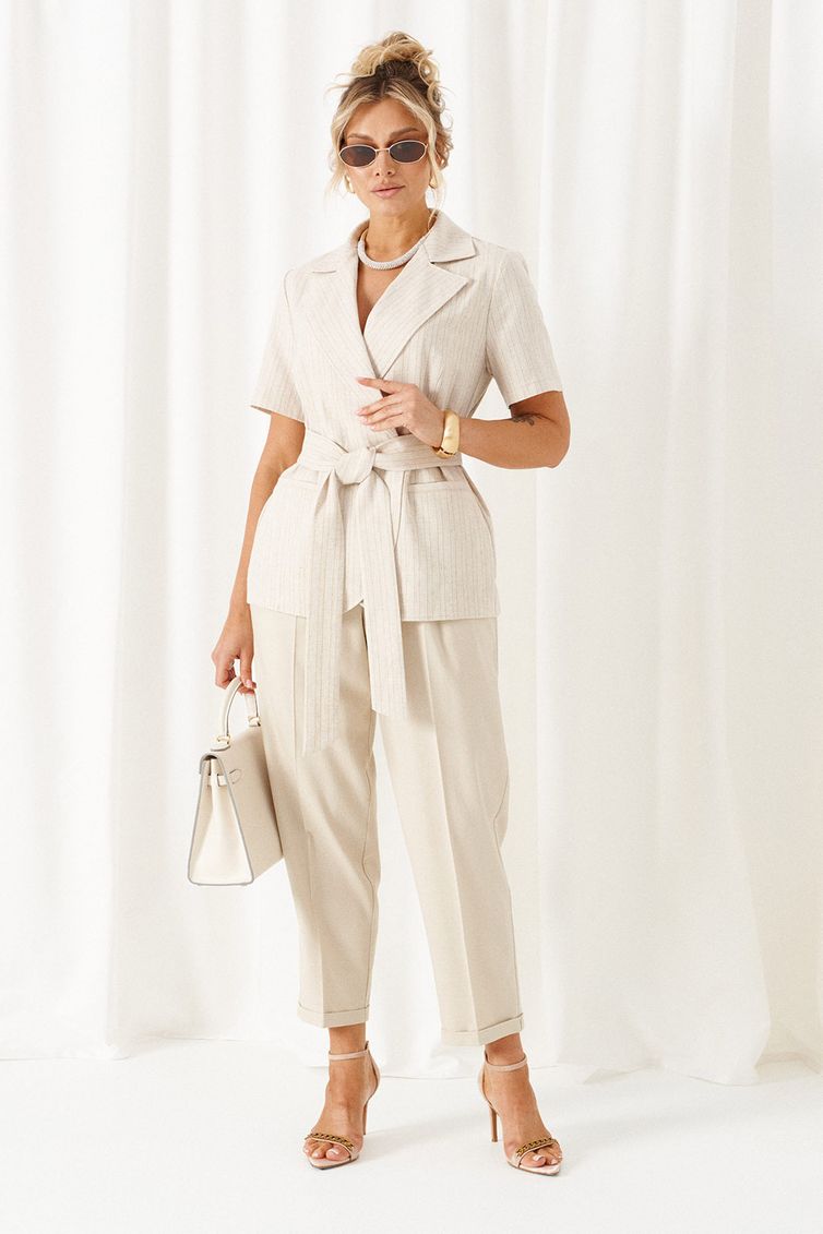 Комплект Beautiful & Free арт. 6446 бежевый + песочная полоска