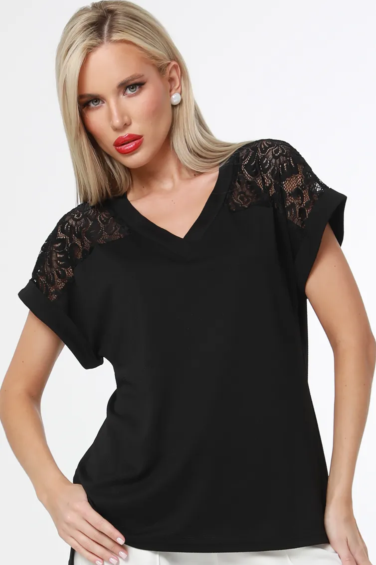 Bluzka DS Trend #B-2178 (Nensi, blek)