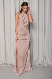 Sukienka Lady Line #3926 temn.roz